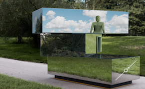 The Car of the Future Could Be a Mirrored Minimalist Sculpture