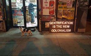 Activists and Residents Light Up Bushwick with Anti-Gentrification Signs