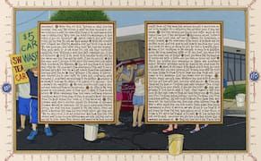 A Qur'an Transcribed by Hand Presents Parables of Contemporary American Life