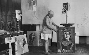 Previously Unpublished Pics of Picasso in His Studio
