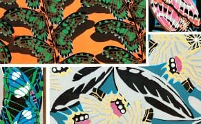 Art Deco Patterns of Beetles and Butterflies