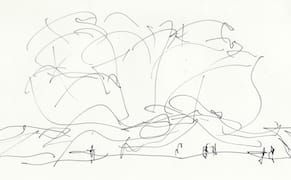 The Freeform Scribbles that Give Rise to Frank Gehry's Buildings