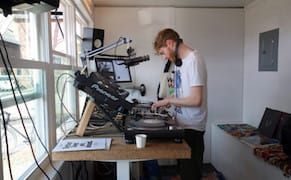 A New Independent Radio Station Broadcasts from a Brooklyn Shipping Container