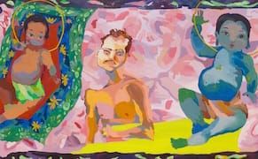 Paintings of Nudes and Flowers, Dripping with Color and Quirk