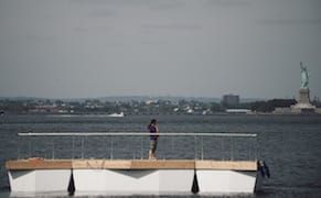 The Artist Building a Bridge from Brooklyn to Governors Island