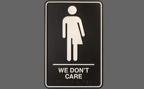 Artist Hopes to Flush Binaries with Gender-Neutral Bathroom Sign