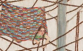 Amy Cutler, "Celeste" (2016), gouache on Japan paper, 13 x 10 1/2 in