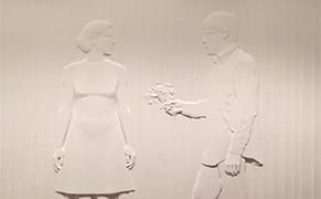 All in the Smooth, White, Vacant-Eyed Family of Contemporary Figurative Sculpture