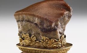 Mouthwatering Qing Dynasty Sculpture of Braised Pork Belly Leaves Asia for First Time
