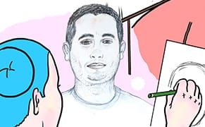 Drawing Portraits at the Local Arts Festival