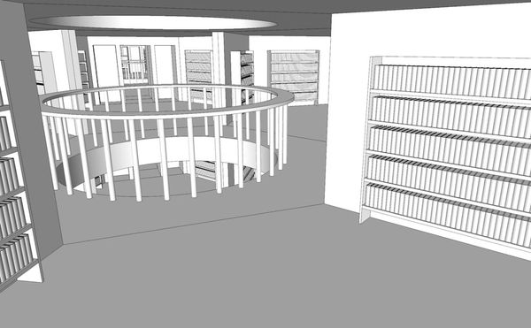 An Attempt to 3D Model Jorge Luis Borges's Library of Babel