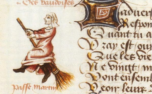 The First Known Depiction of a Witch on a Broomstick