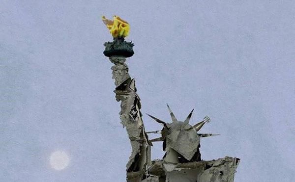 An Artist Imagines a Statue of Liberty Made from War Rubble