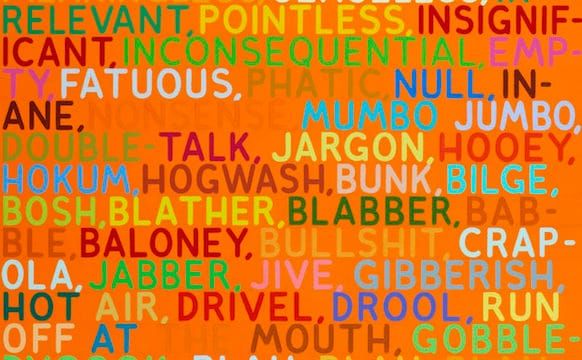 Drivel, Drool, Babble, Blabber: An Evening with Mel Bochner