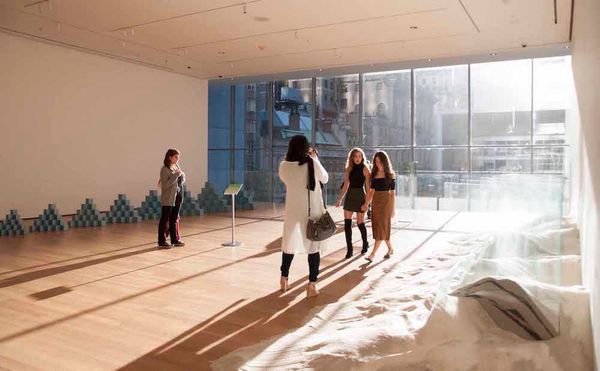 Visiting the Museum of Modern Art at Sunrise