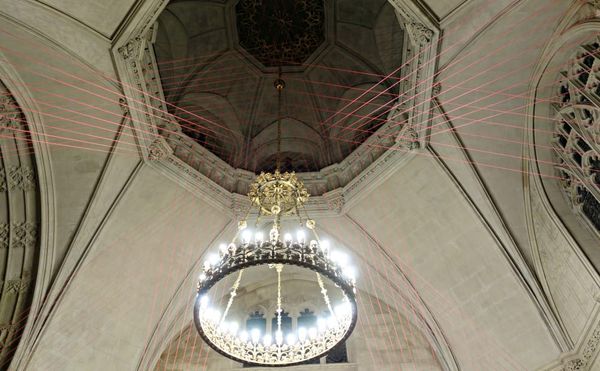 An Installation Weaves Through a Brooklyn Cemetery Chapel