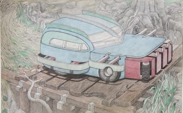 An Artist’s Fantastical Drawings of Cars, Made While Living in One