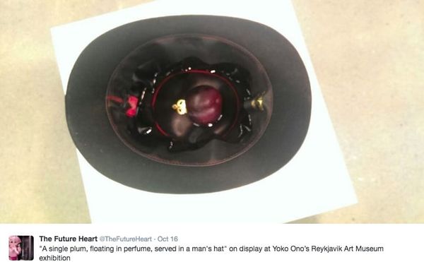 Yoko Ono Joke from ‘The Simpsons’ Becomes Sculpture in Her Exhibition