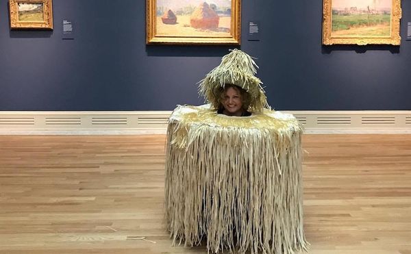 From Bob Ross to a Monet Haystack, This Year's Best Art-Related Halloween Costumes