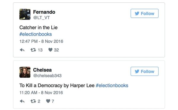 "The Great Nasty," "Fifty Shades of Orange," and Other Punny #ElectionBooks Titles