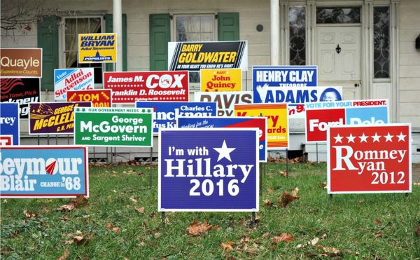 In Brooklyn, a Clinton Sign Joins a Collection Dedicated to Presidential Runners-Up