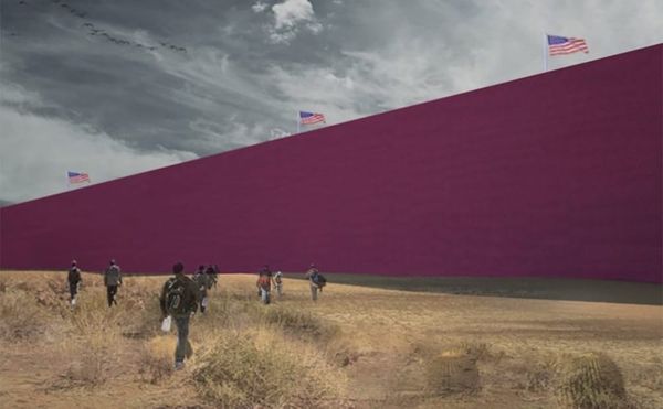 Mexican Architects Imagine Trump’s Border Wall as a Pink Homage to Luis Barragán