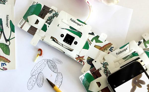 An Affordable Microscope that Folds Like Origami