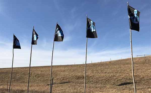 A Saudi Artist Hoists Flags at Standing Rock to Bring Attention to the Environmental Crisis