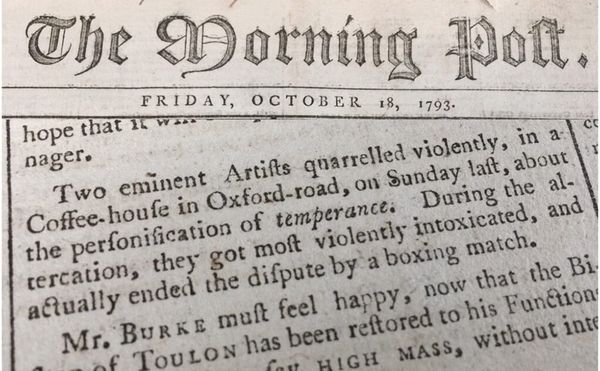 When Two Drunk Artists Fought in the 18th Century