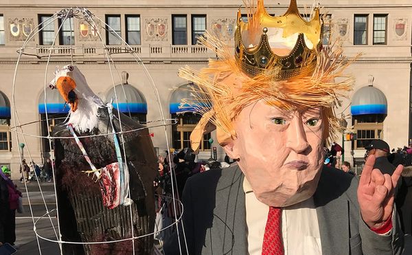 From Copley Square to LAX, Standout Signs from Another Weekend of Anti-Trump Rallies