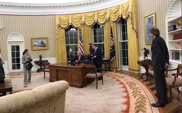 In Oval Office Rehang, Trump Continues to Copy Others