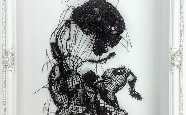 Responding to Human Remains with Crocheted Skeletons and Beaded Organs