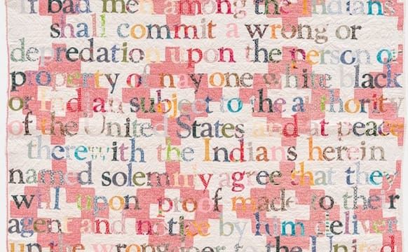 The Broken Promises of American Indian Treaties, Sewn onto Quilts
