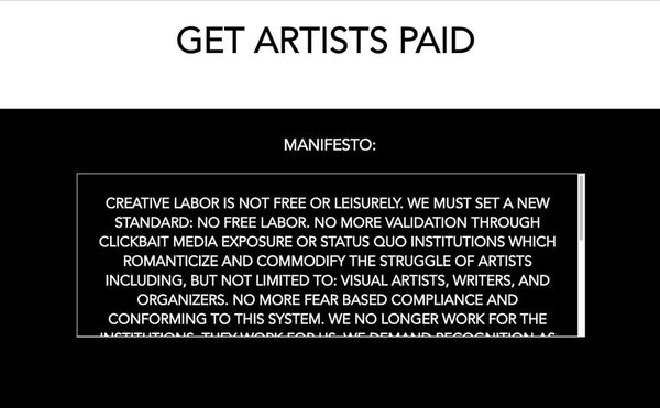 A Group Gathers to Figure Out How to Get Artists Paid