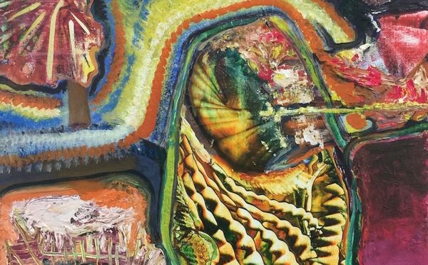 Thickly Layered Paintings that Glow with Their Own Light