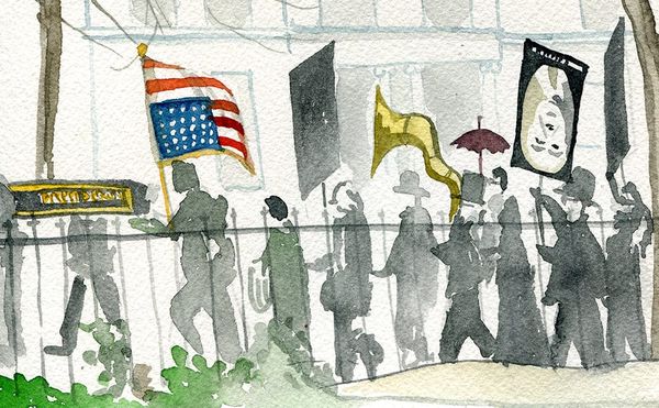 Mourning the US Presidency with a Raucous Faux Funeral