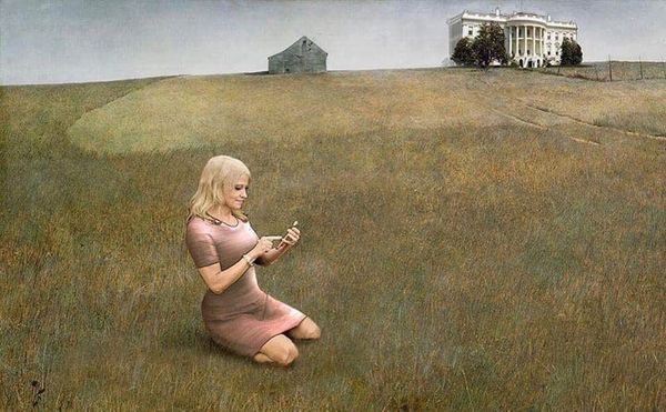 The Artist Who Put Kellyanne Conway in an Andrew Wyeth Painting