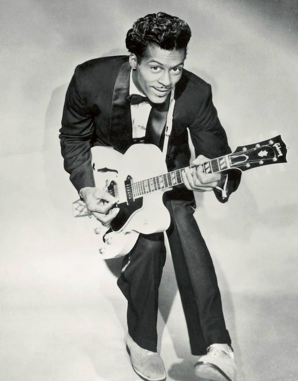 Chuck Berry circa 1958 (via Wikimedia Commons)