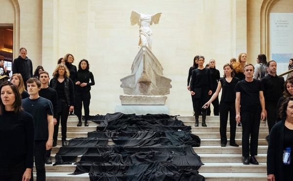 Activists Spill Symbolic Oil at the Louvre to Protest Its Sponsorship Deal
