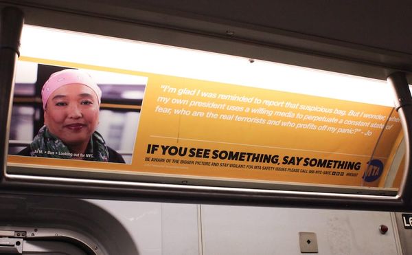 Artist Remixes "If You See Something, Say Something" Posters in NYC Subway