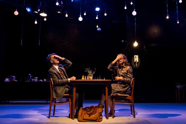 Ellen Lauren (She) and Will Bond (He) in Chess Match No. 5