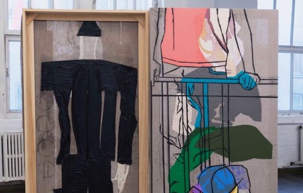 Collaged Paintings with Presence