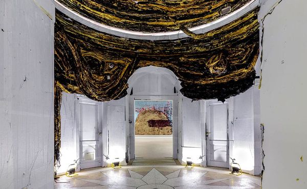 Democracy's Dark Side and a Glimmer of Hope in Mark Bradford’s Venice Biennale Show