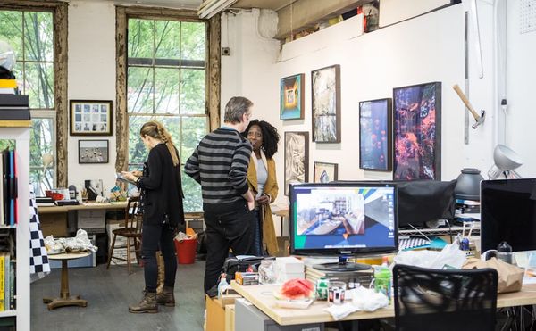 Open studios at the Invisible Dog Art Center (photo © Maria Baranova, courtesy the Invisible Dog)