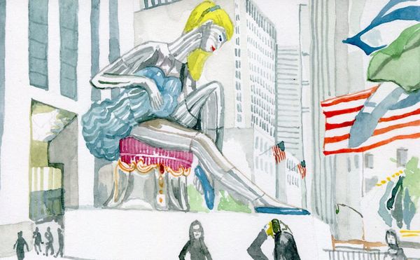 Jeff Koons, "Seated Ballerina" (2017)