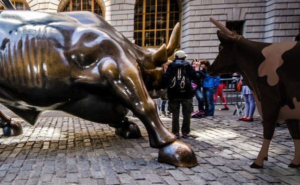 "Fearless Girl" Was Originally "Wall Street Cow," a Life-Size, Bronze Bovine