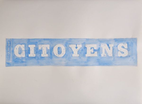 Mark Harris, "Citoyens" (2017), pencil and watercolor on paper
