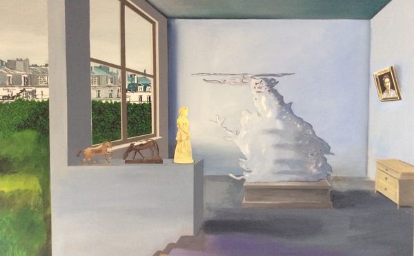 Paintings in Which Splotchy Blobs Stand in for Historical Figures