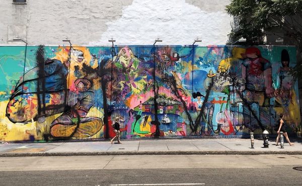 David Choe’s Controversial Bowery Mural Tagged with Giant Letters [UPDATED]