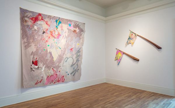 Installation view of Beyond the Canvas: Contemporary Art from Puerto Rico at the Newcomb Art Museum with works by Pedro Vélez